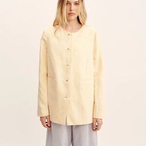 NWT Women's Posse Rio Shift Jacket Blazer in Dusty Citron /Cream Yellow, Medium